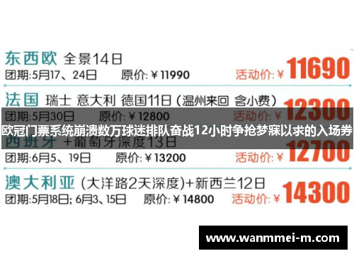 欧冠门票系统崩溃数万球迷排队奋战12小时争抢梦寐以求的入场券